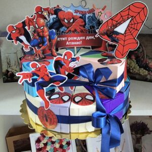 Картонена торта Спайдърмен