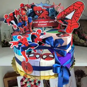 Картонена торта Спайдърмен