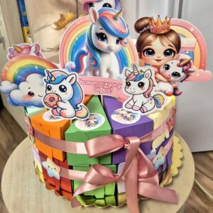 Картонена торта Еднорог