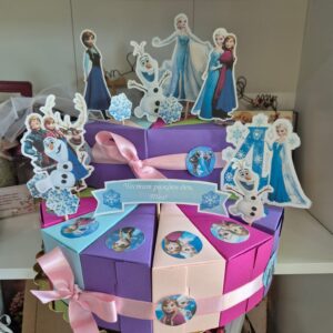 Картонена торта Замръзналото кралство