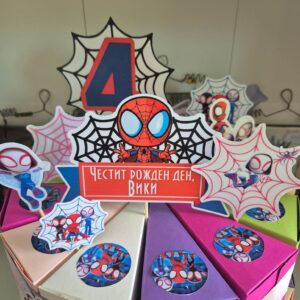 Картонена торта Мини Спайдърмен