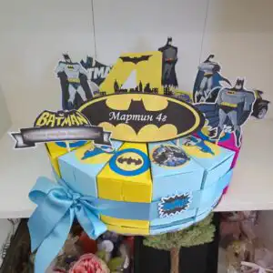 Картонена торта Батман