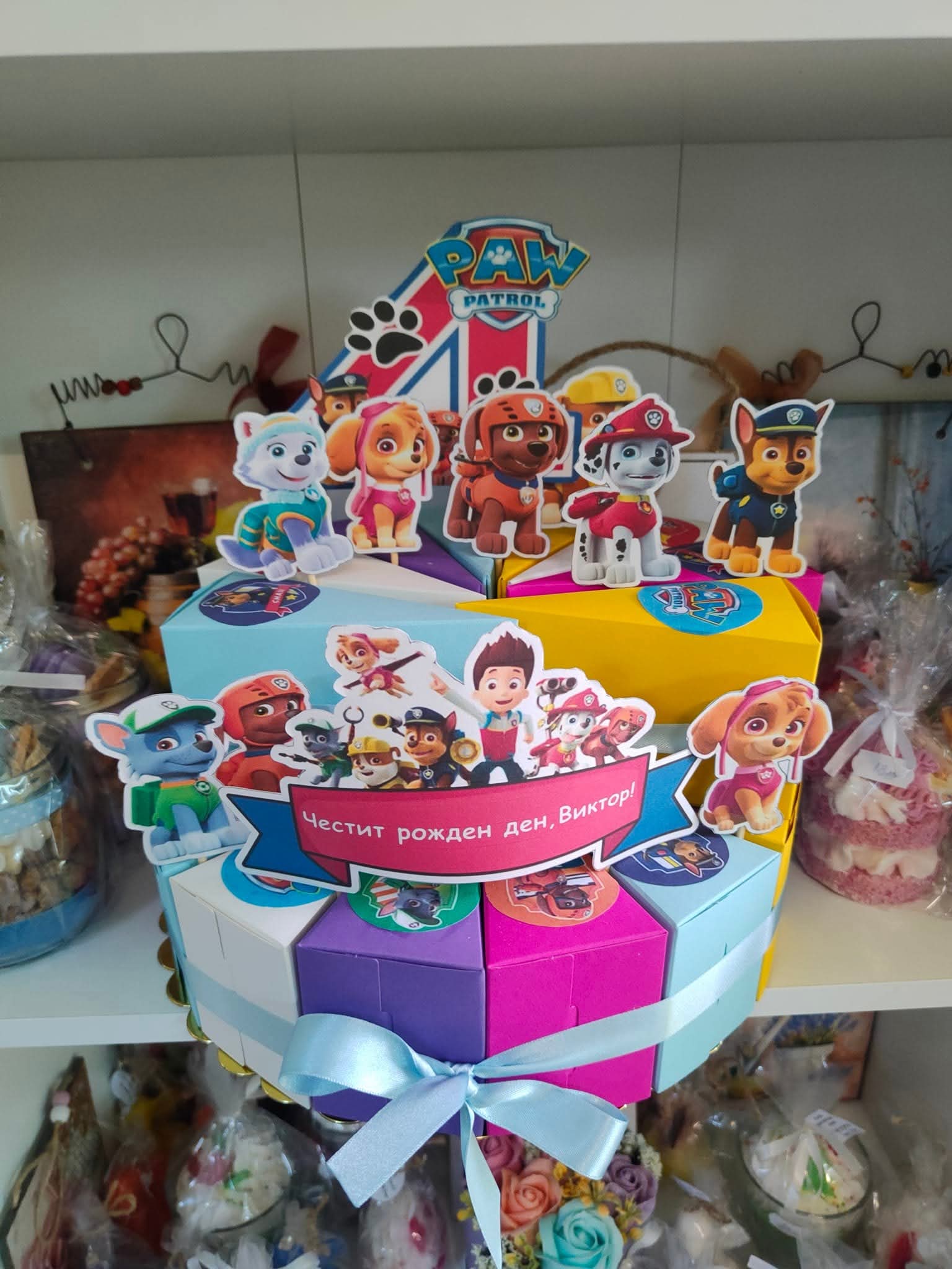 Картонена торта Пес Патрул