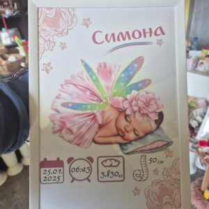 Бебешка визитка постер