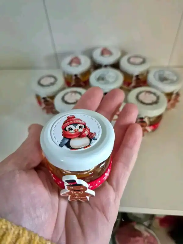 Коледно бурканче с мед - снимка 2