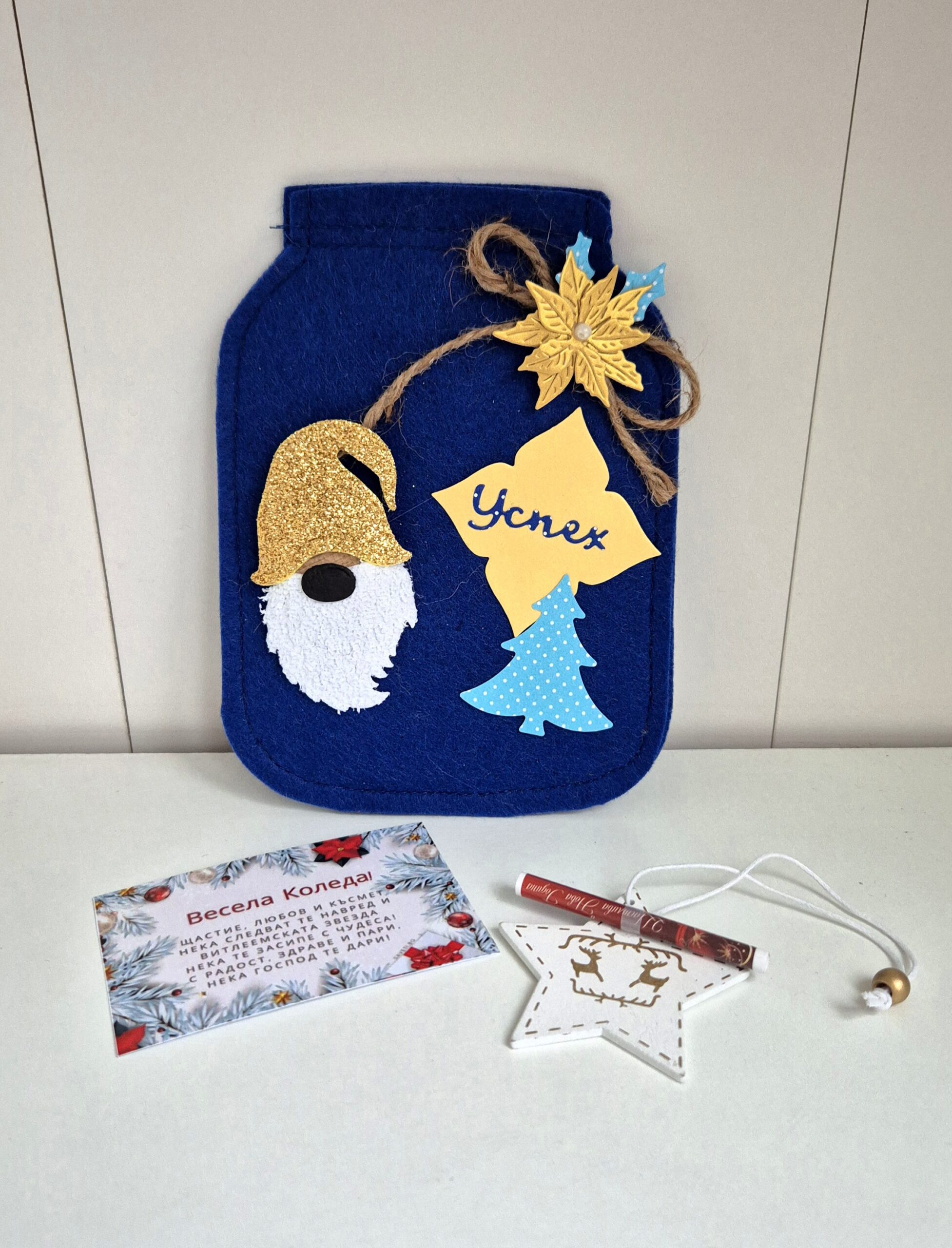 Коледно чувалче от филц - Image 3