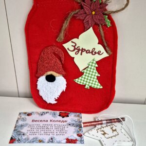 Коледно чувалче от филц