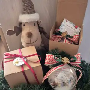 Коледна топка с пожелание