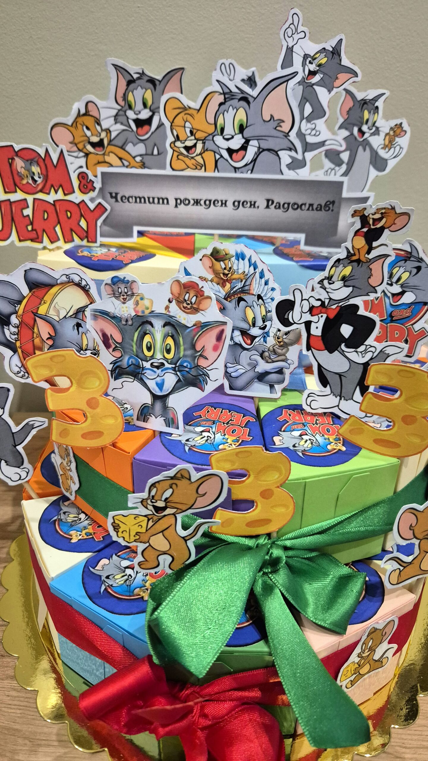 Картонена торта „Том и Джери“ за детска градина - Image 5