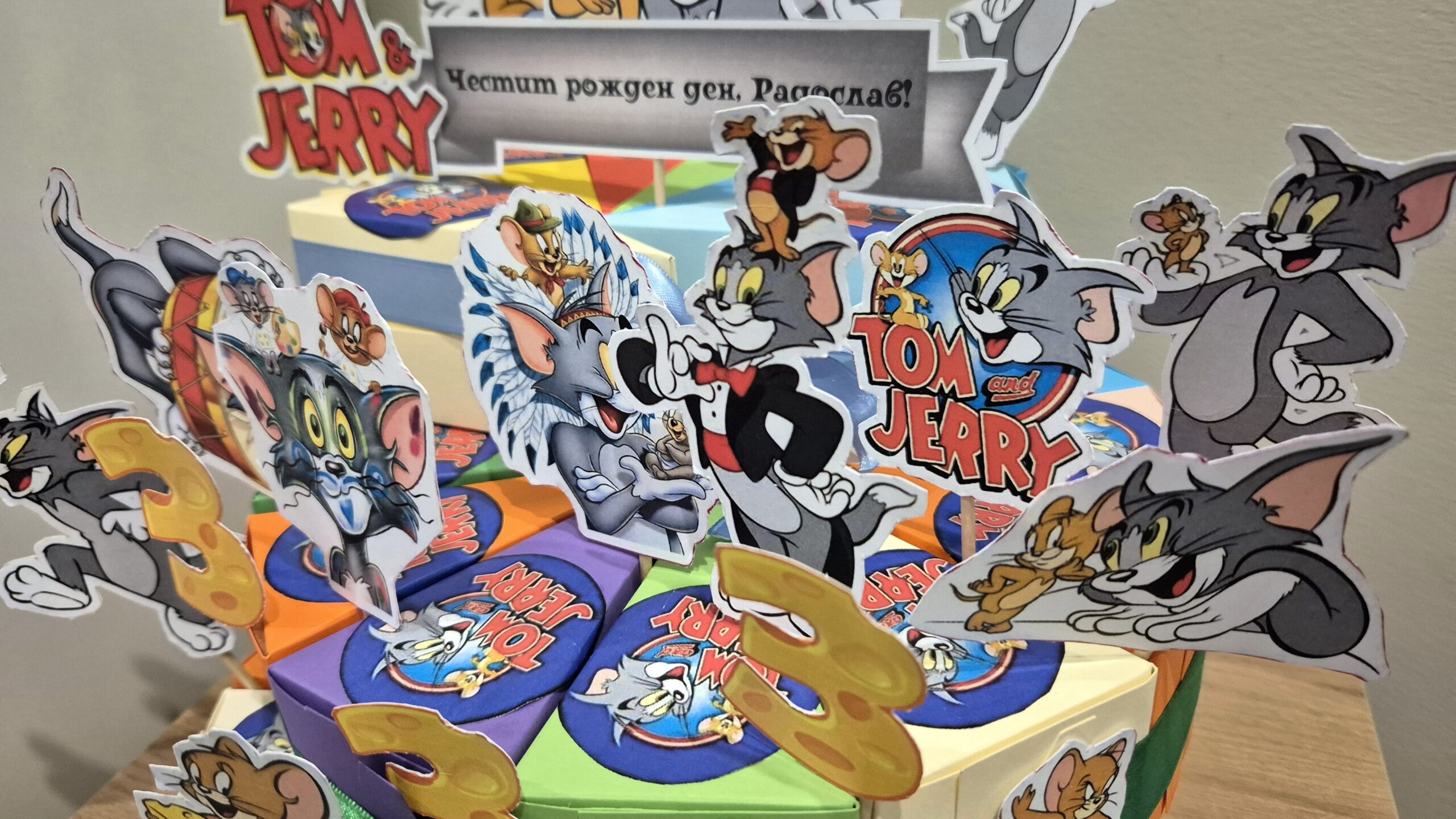 Картонена торта „Том и Джери“ за детска градина - Image 4